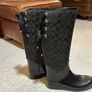 Coach Rain Boots. Reposhing, wore once